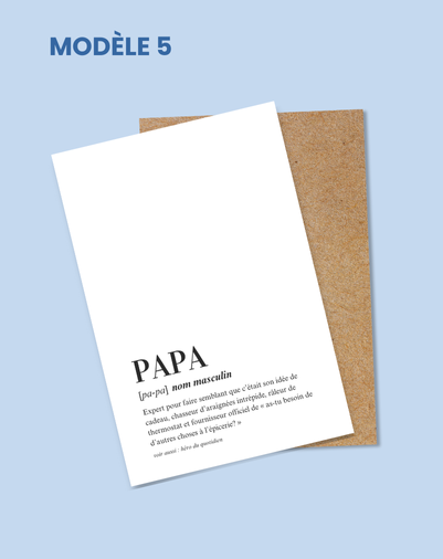 Cartes de souhaits pour la fête des Pères